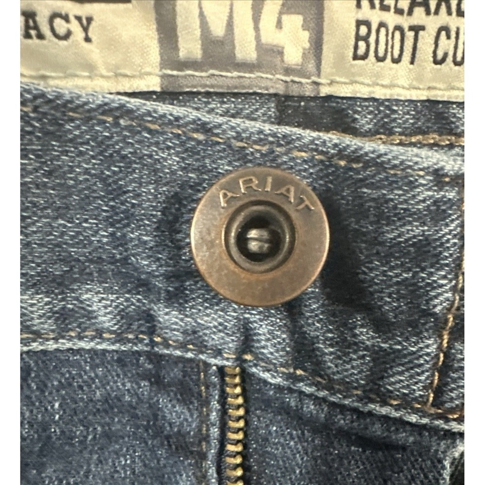 Ariat M4 Legacy Boot Cut Jeans Mens 34x36 Relaxed Fit Medium Wash Western - Picture 6 of 16